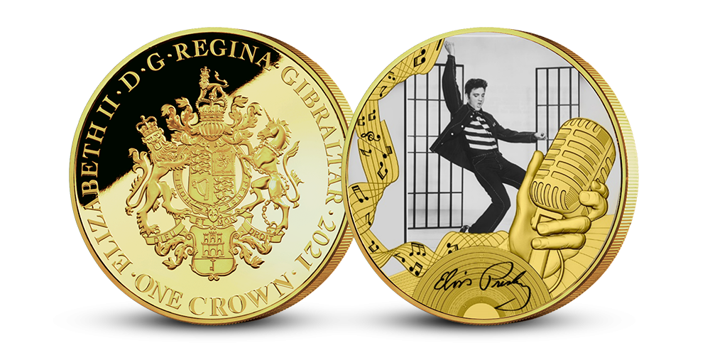 Pirmoji kolekcijos moneta Jailhouse Rock Pirmoji kolekcijos moneta Jailhouse Rock